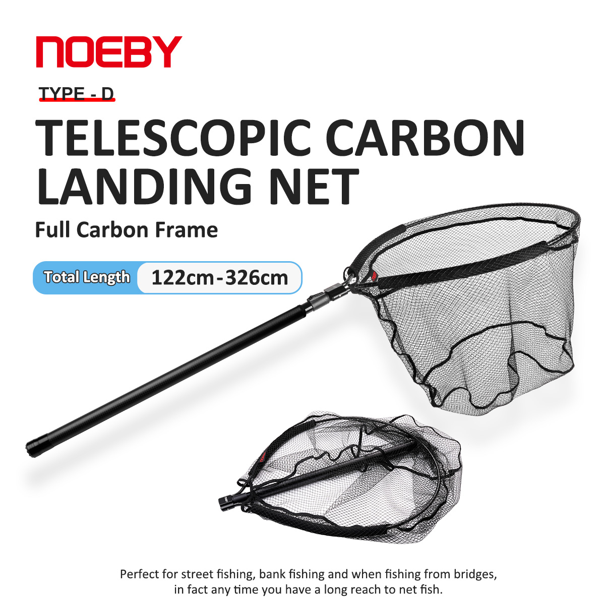 NOEBY Telescopic Landing Net F - Cycling Landing Gear recension och pris