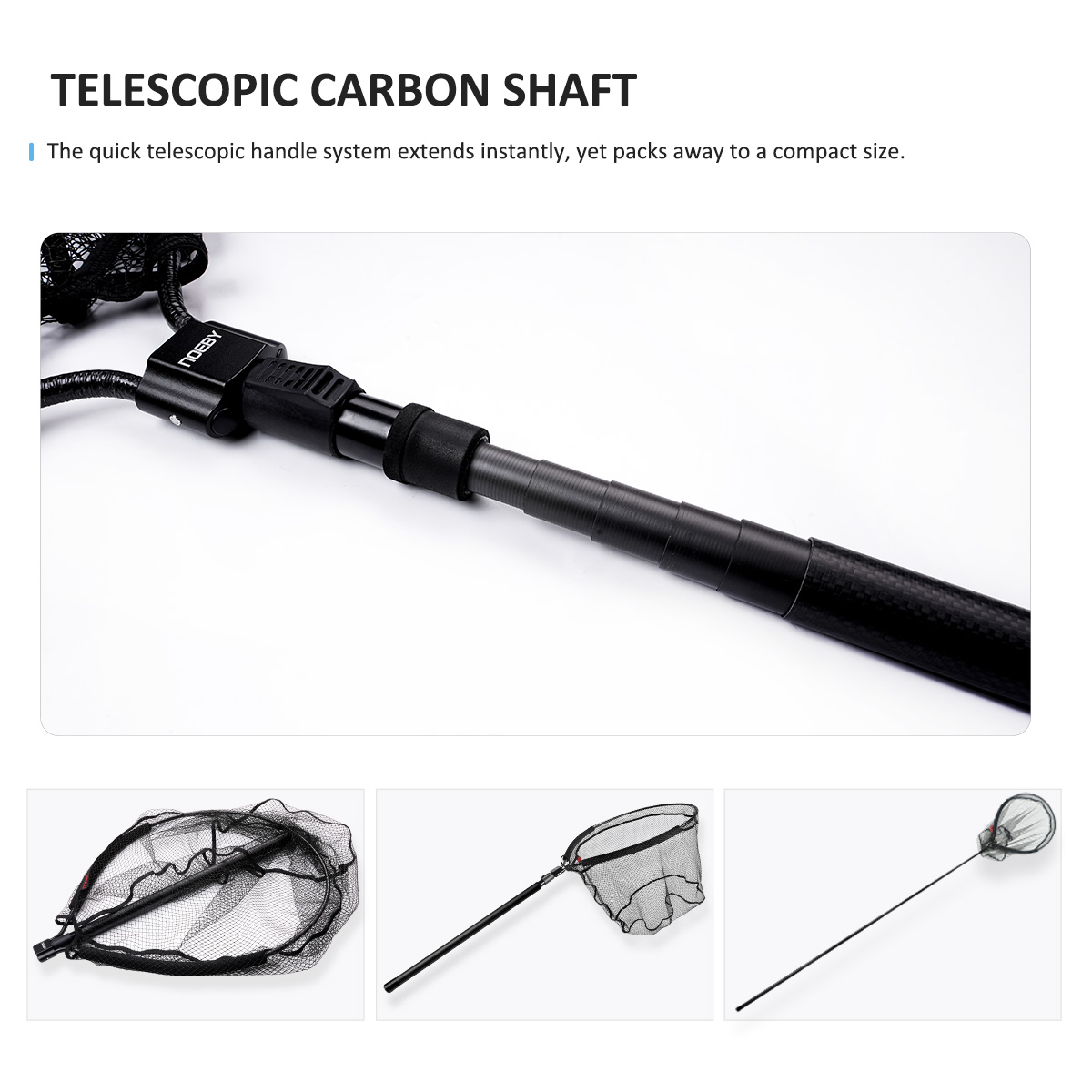 NOEBY Telescopic Landing Net F - Cycling Landing Gear recension och pris