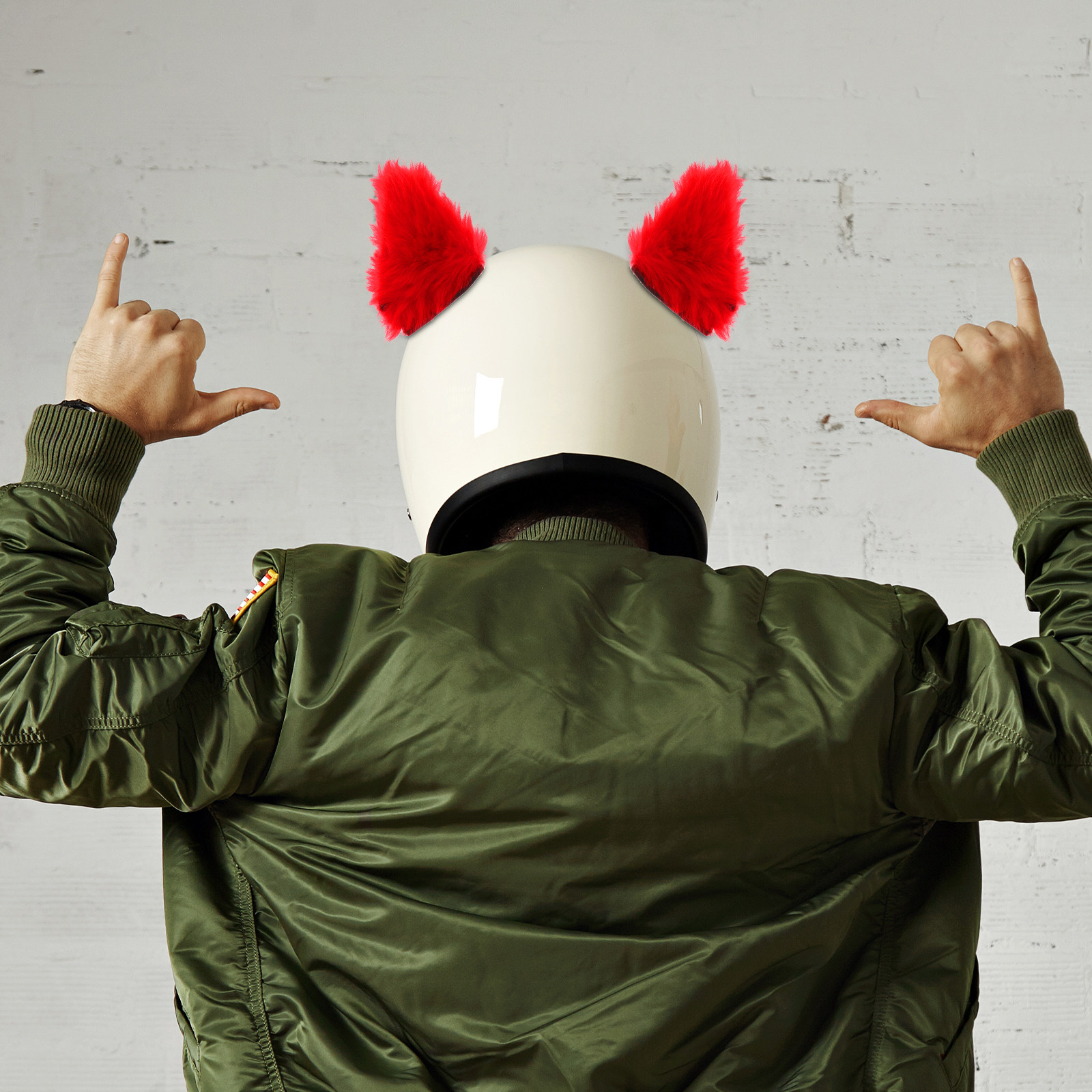 1Pair Motorcycle Cat Ears Deco - Cycling Gear Design recension och pris