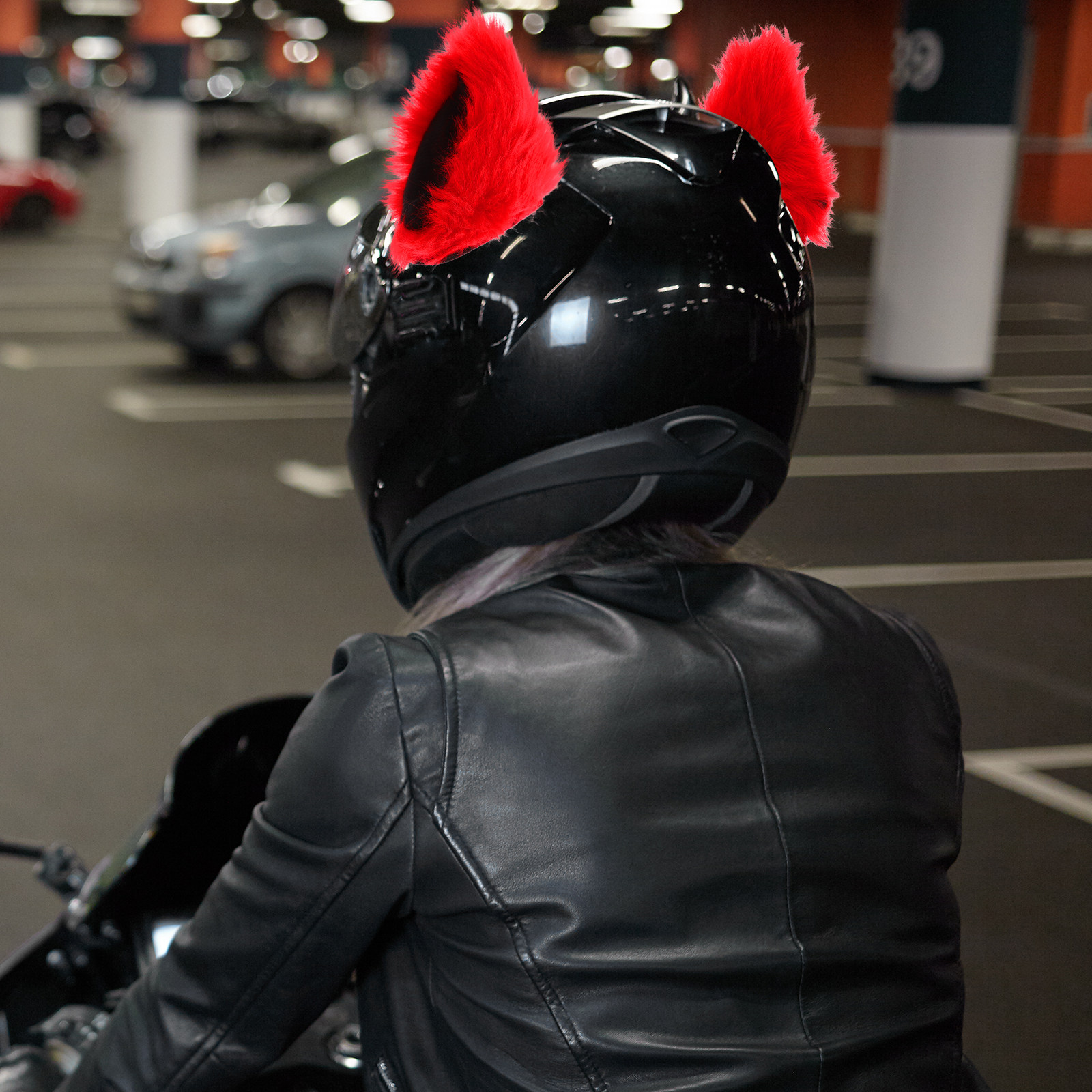 1Pair Motorcycle Cat Ears Deco - Cycling Gear Design recension och pris