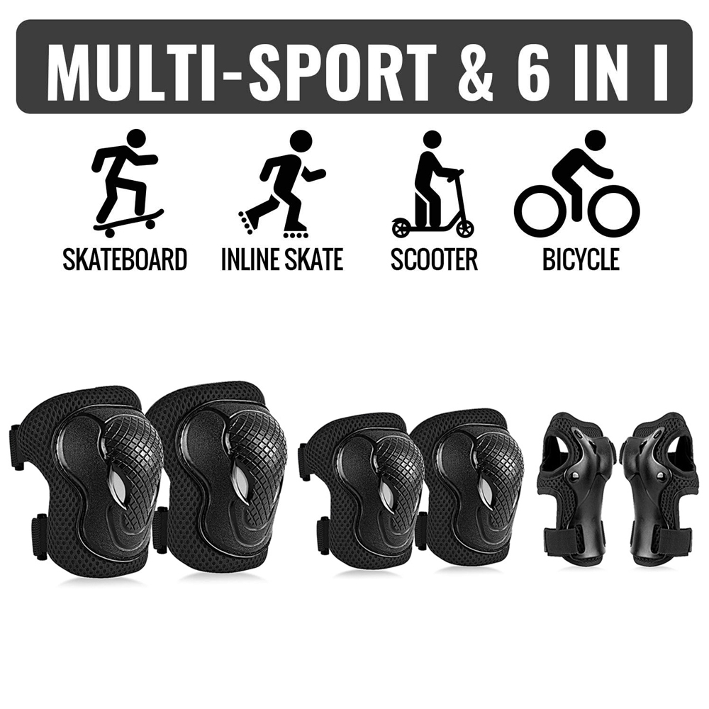6Pcs Kids Knee Pads & Elbow Pa - Youth Cycling Gear recension och pris