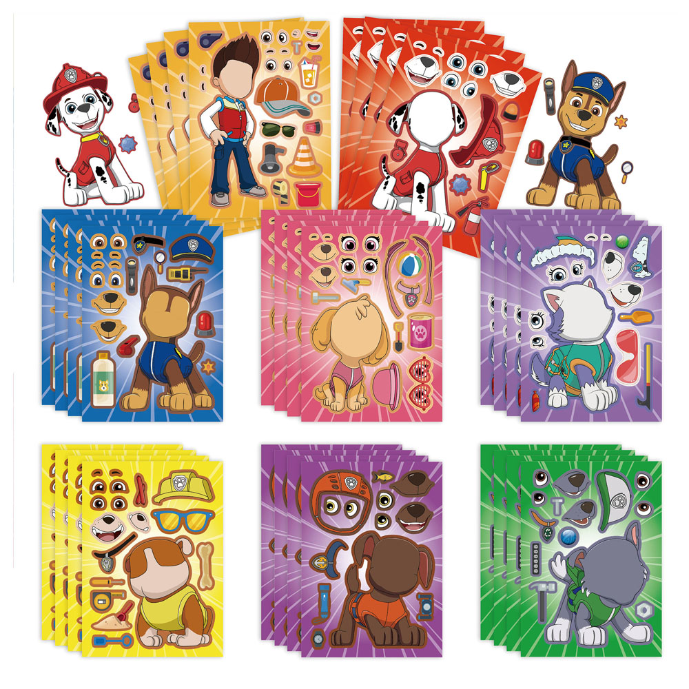 16PCS PAW Patrol Puzzle DIY Ma - Bicycle Helmet recension och pris