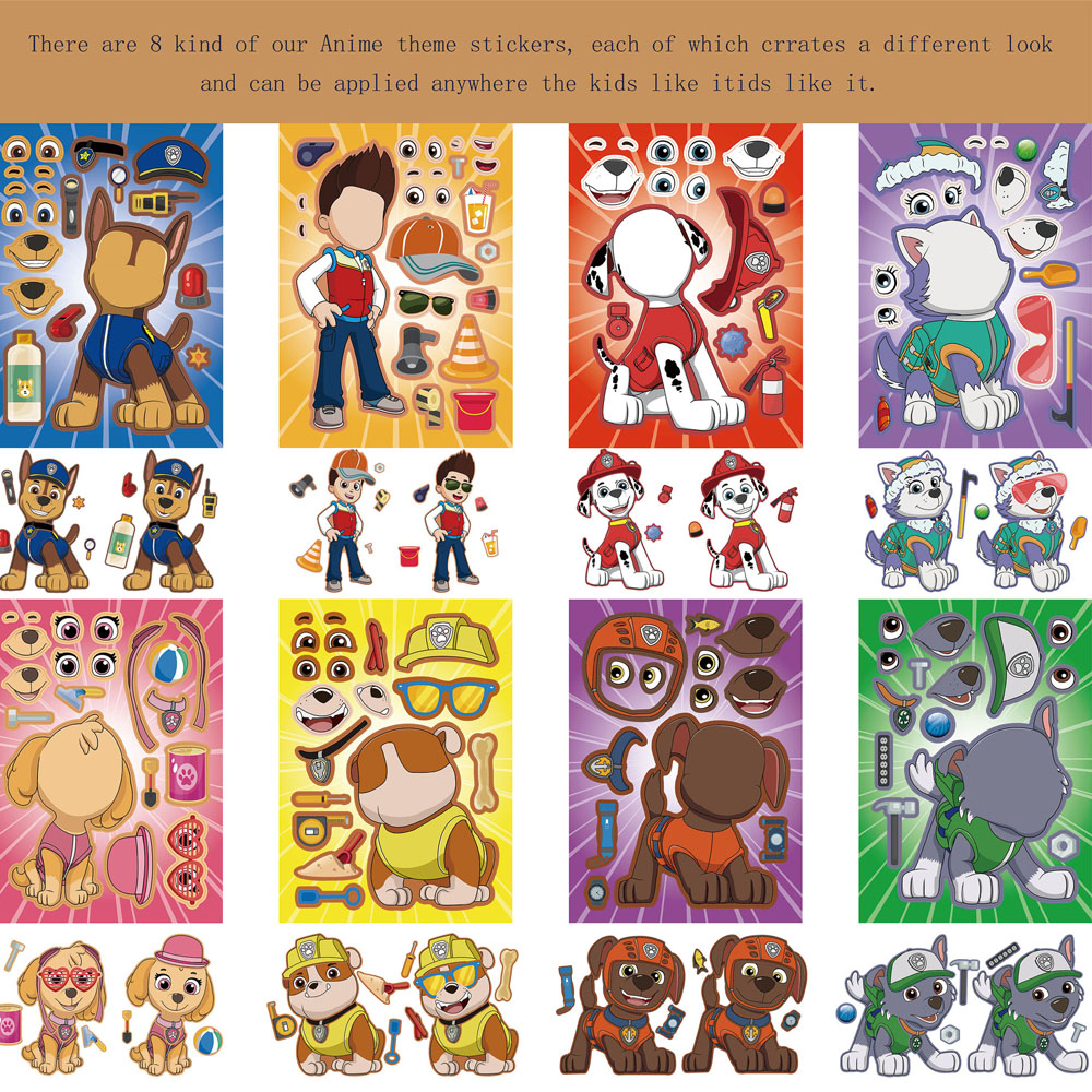 16PCS PAW Patrol Puzzle DIY Ma - Bicycle Helmet recension och pris