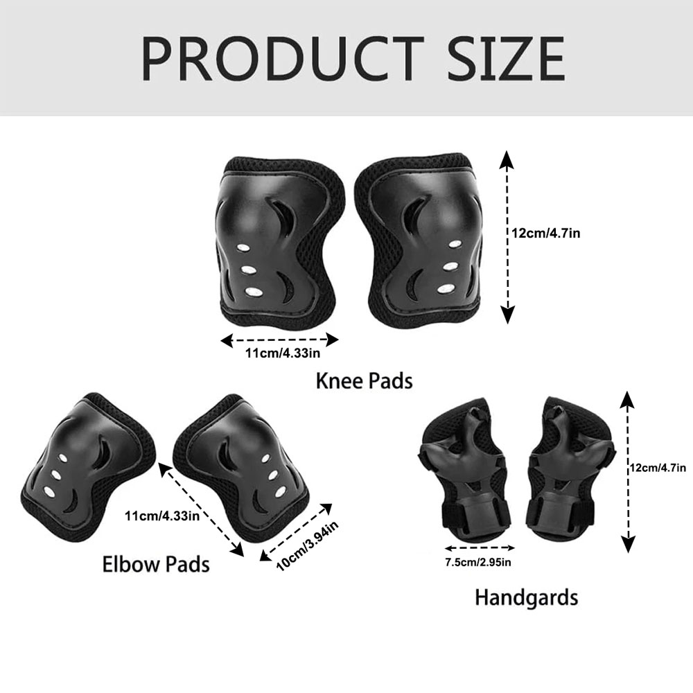 6Pcs Youth/Kids Knee Pads Elbo - Youth Cycling Gear recension och pris