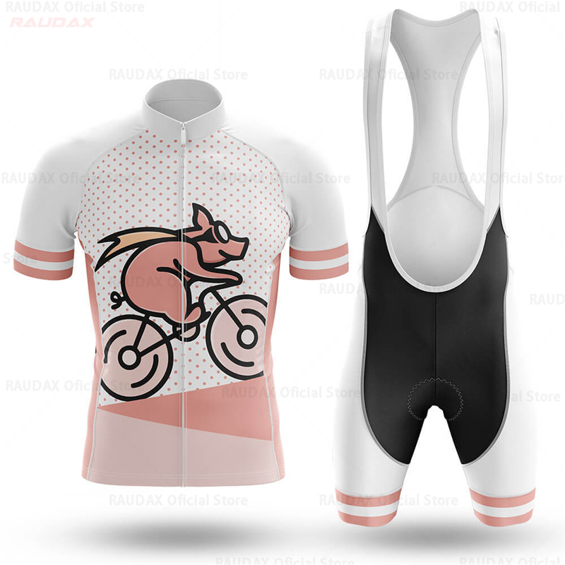 Men's Funny Pig Cartoon Anime  - Cycling Gear Lycra recension och pris