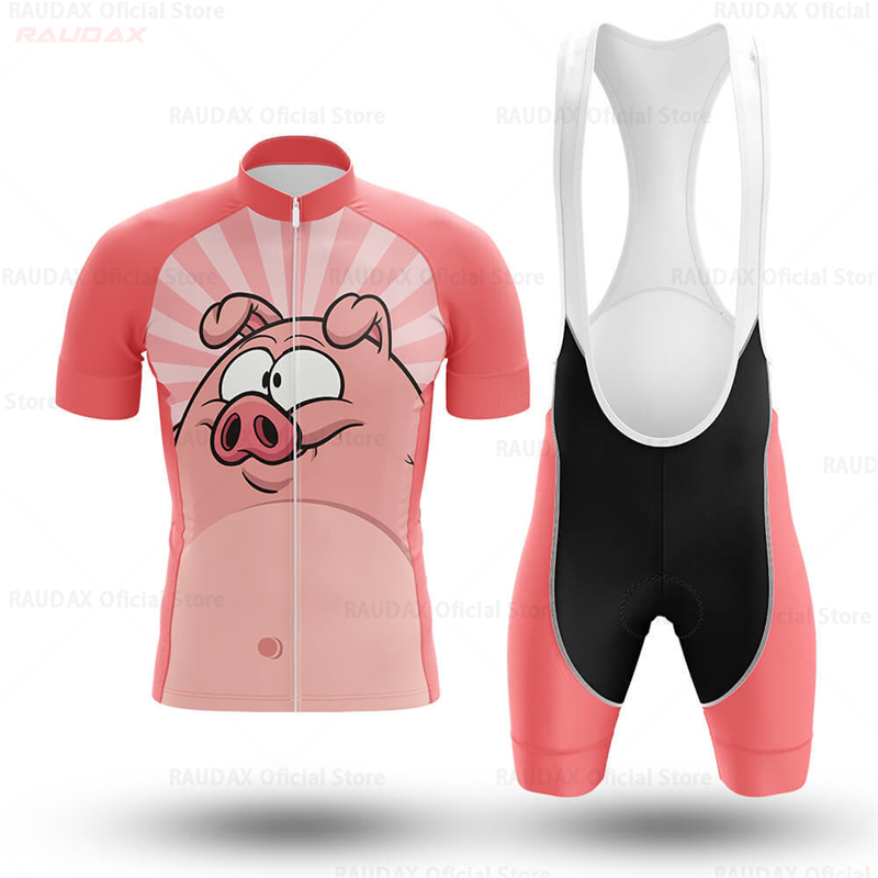 Men's Funny Pig Cartoon Anime  - Cycling Gear Lycra recension och pris