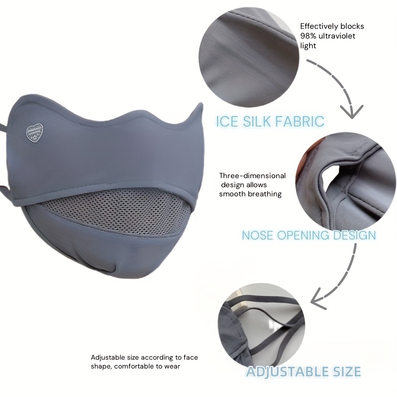 3DBreathable Ice Silk Mask wit - Cycling Gear Design recension och pris