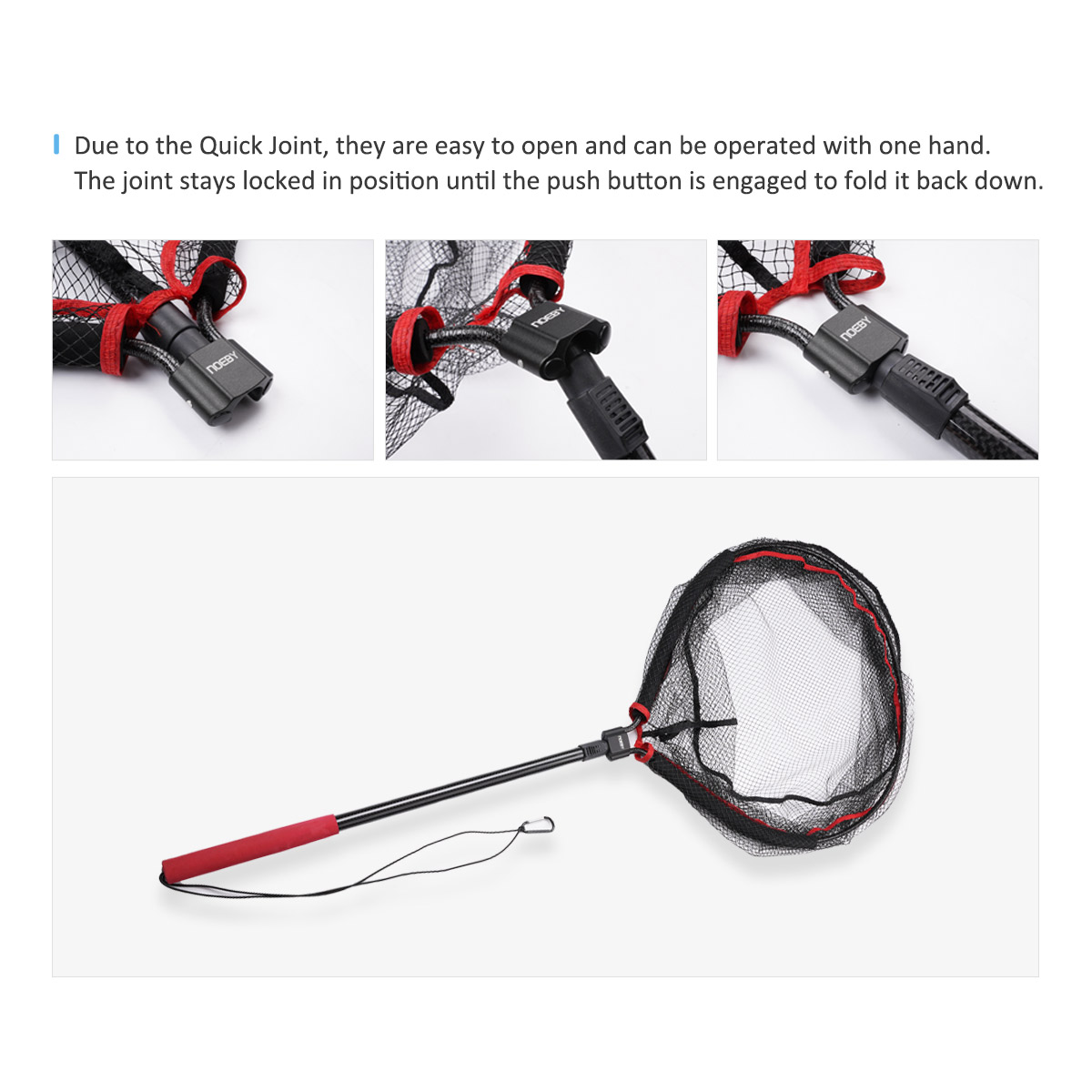 NOEBY Folding Landing Net 60cm - Cycling Landing Gear recension och pris