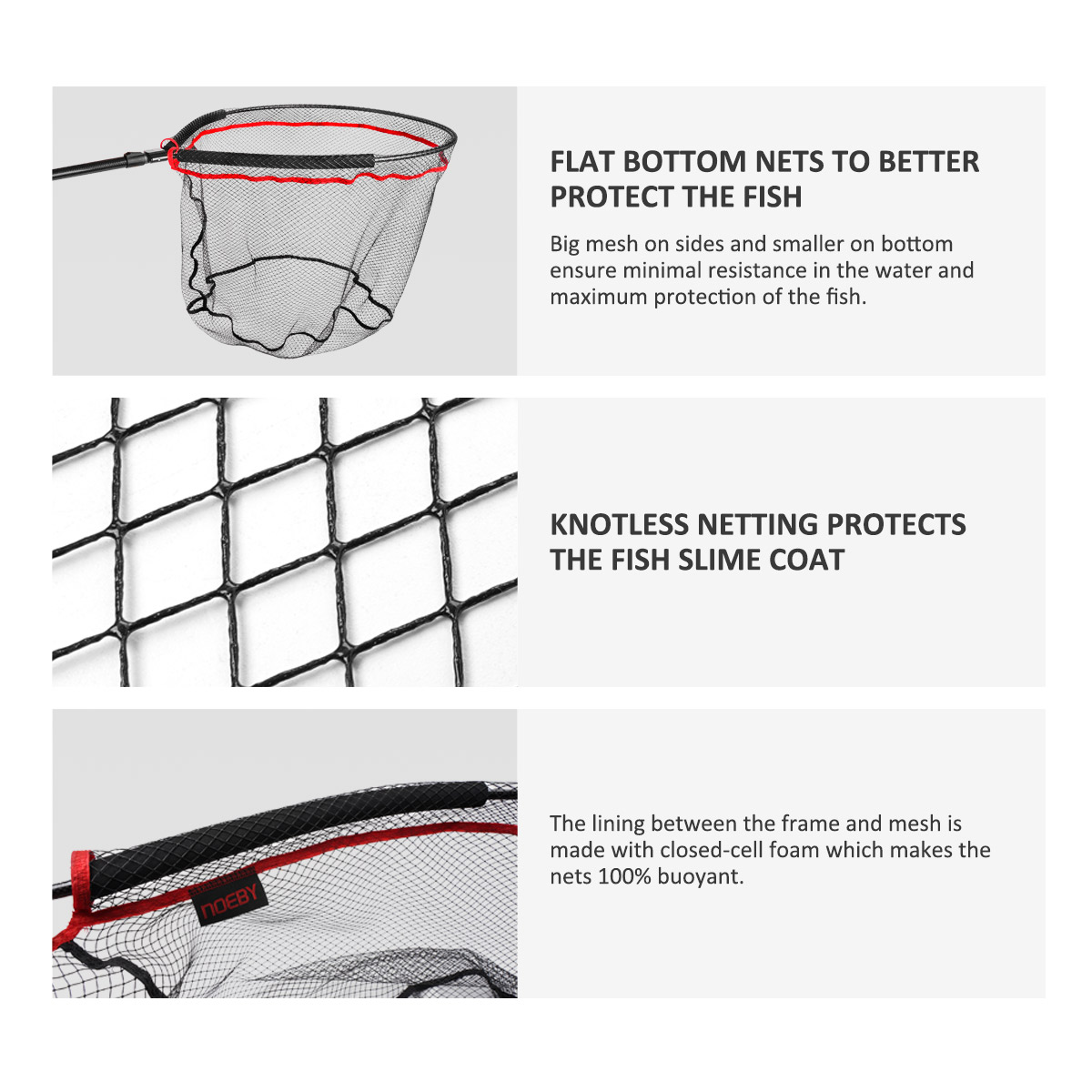 NOEBY Folding Landing Net 60cm - Cycling Landing Gear recension och pris