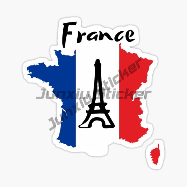 FRANCE Flag Map Creative PVC C - Bicycle Helmet recension och pris