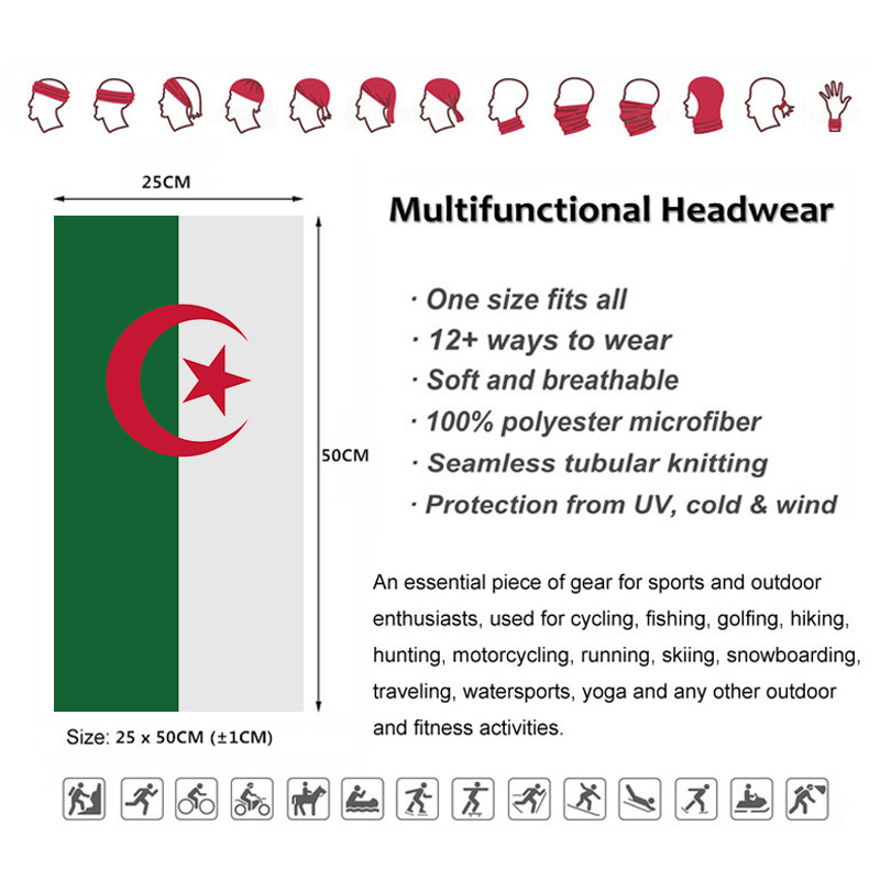 Algeria Flag Printed Bandana H - Gear In Cycling recension och pris