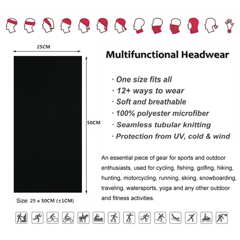 Seamless Solid Color Bandanas  - Gear In Cycling recension och pris