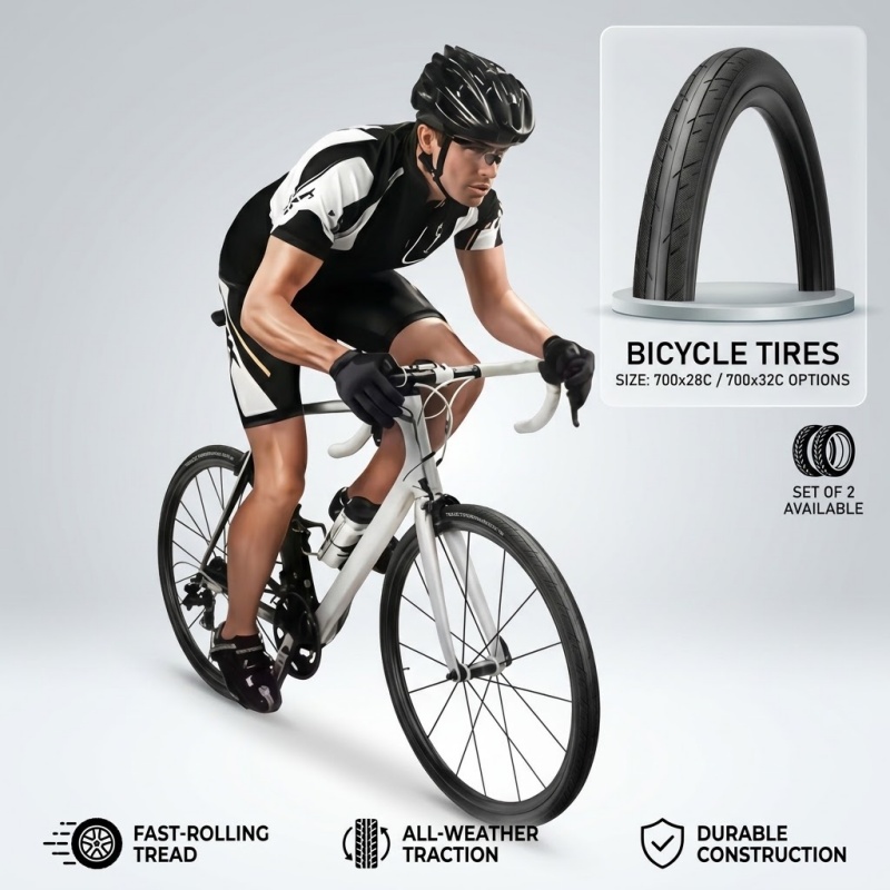 1/2 PCS 700C Road Bike Tire 70 - Cycling Gear Gravel recension och pris