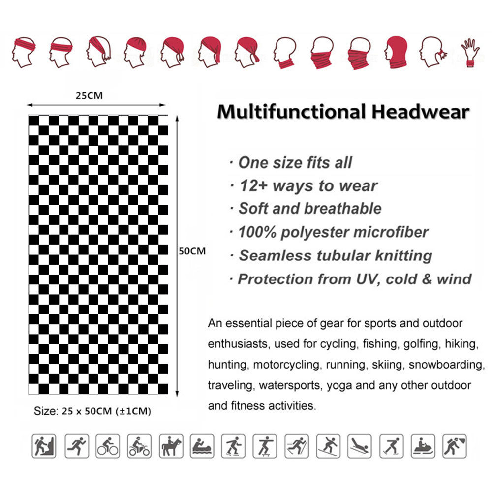 Checkered Ska Printed Headband - Gear In Cycling recension och pris